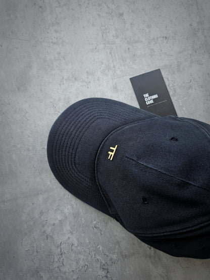 TOM FORD TF Cotton Canvas Navy Baseball Cap