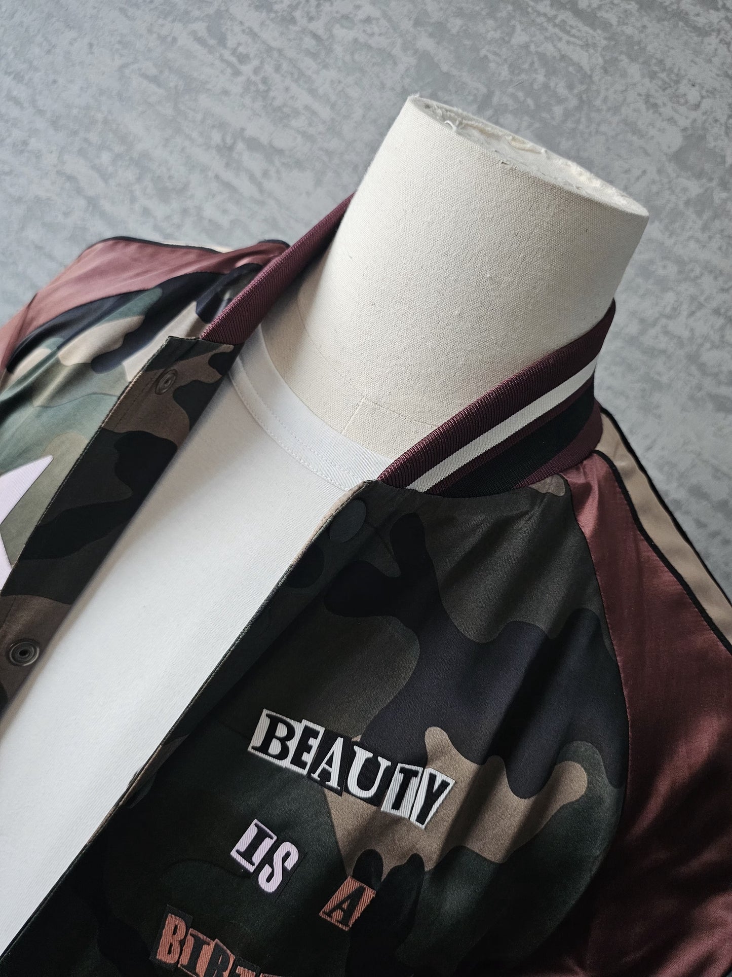 VALENTINO GARAVANI x Jamie Reid Satin Bomber