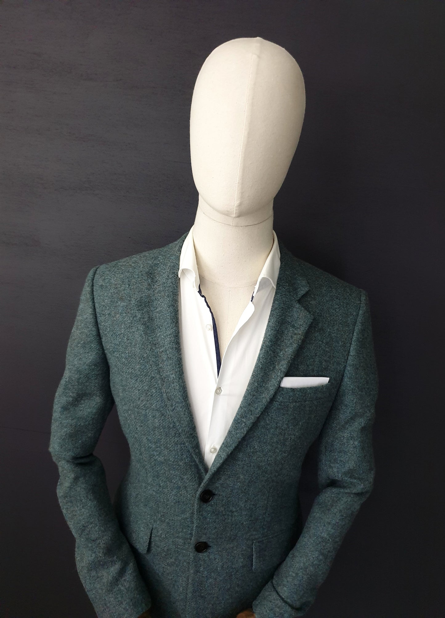 REISS Slim Fit Shetland Textured Wool Blazer