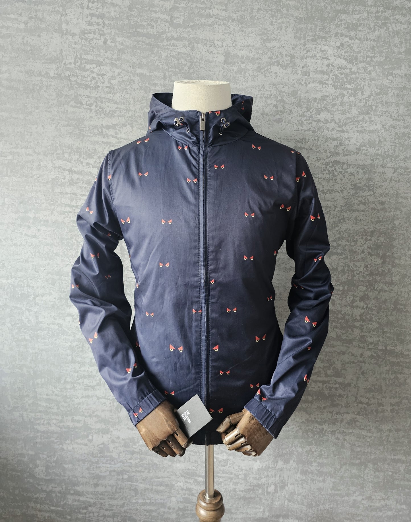 FENDI Retro Monster Eye Monogram Windproof Shell Jacket