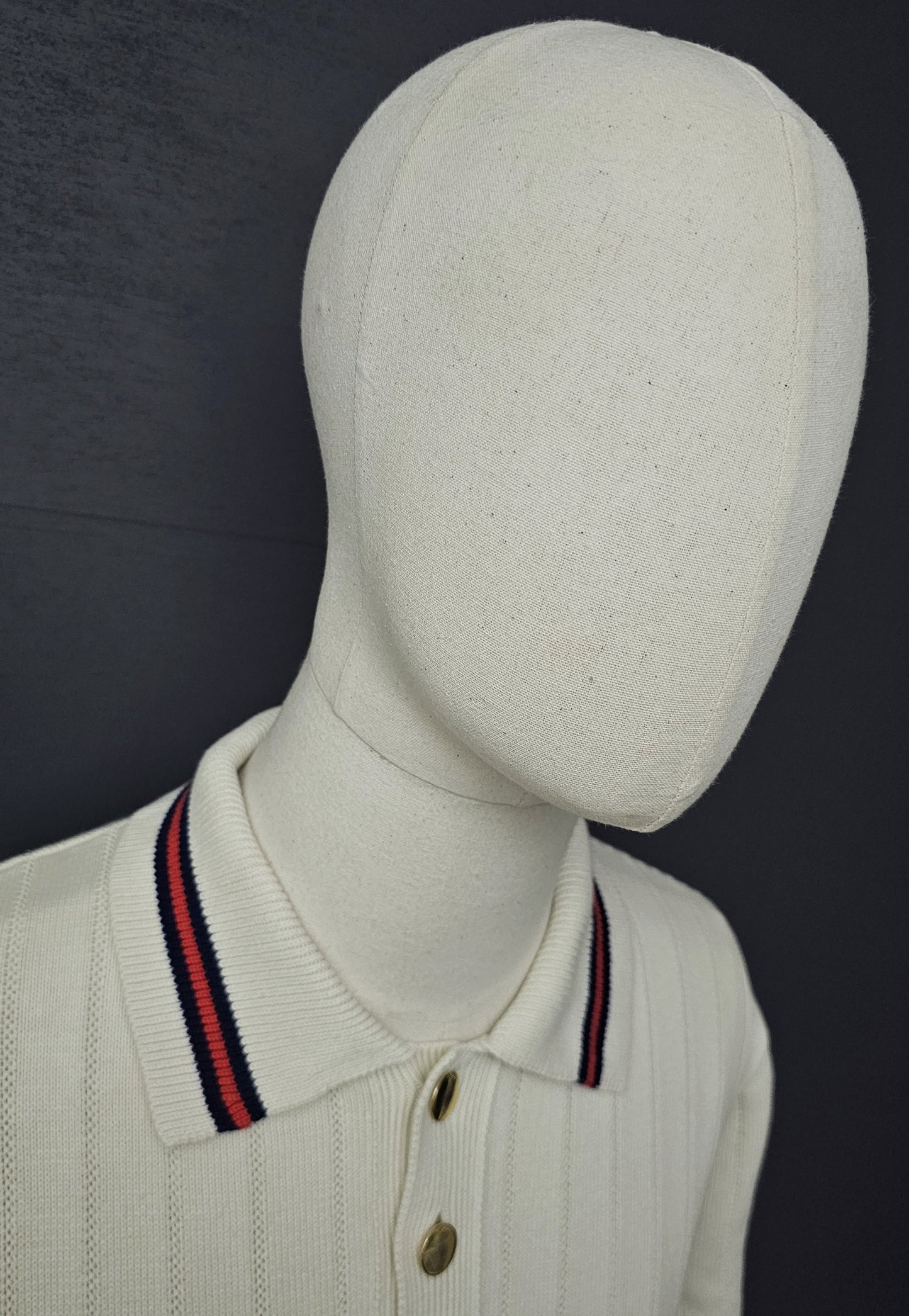 GUCCI Webbed Short-Sleeve Knit Polo