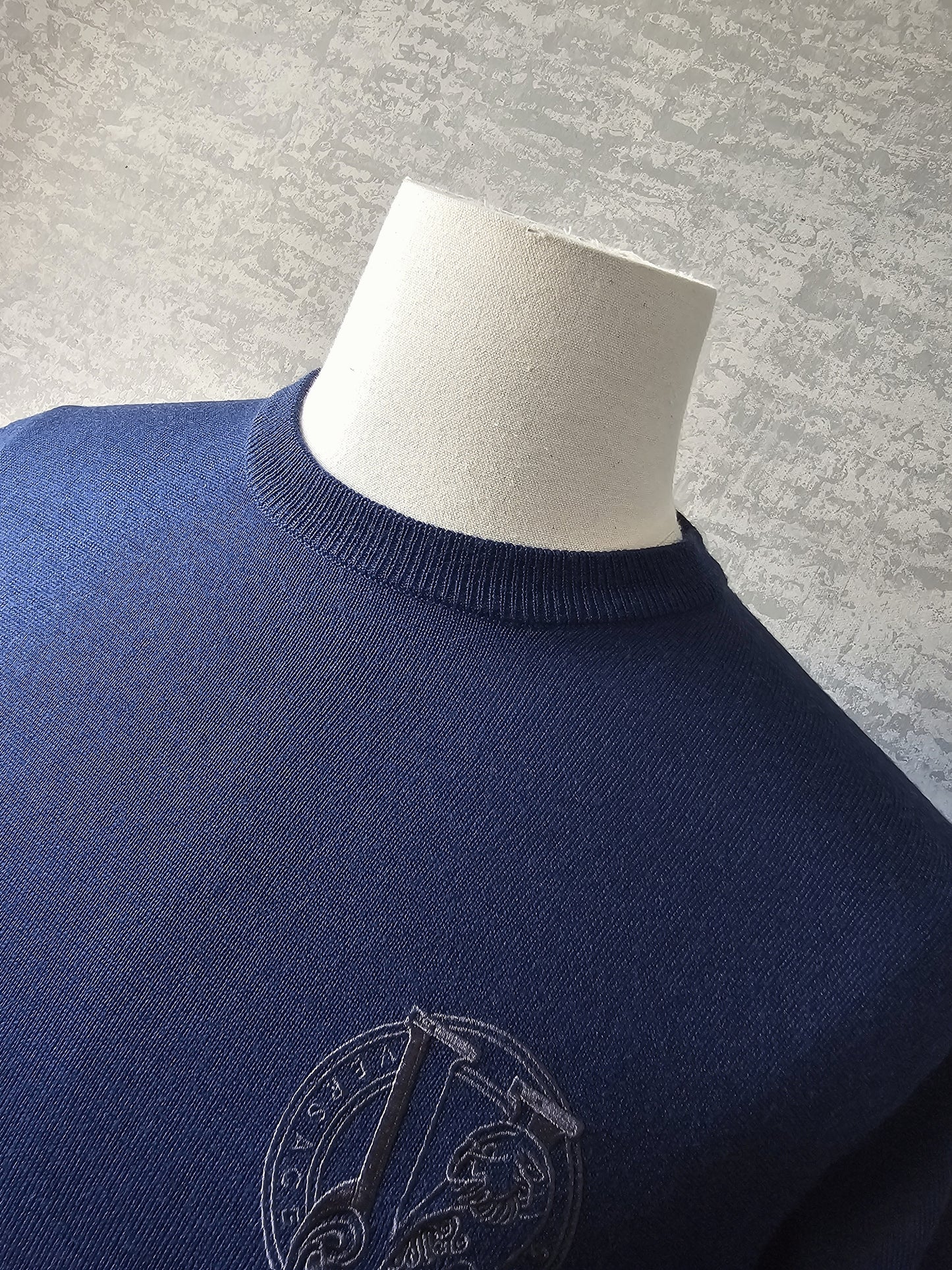 VERSACE Jeans Chest Logo Crew Neck Jumper
