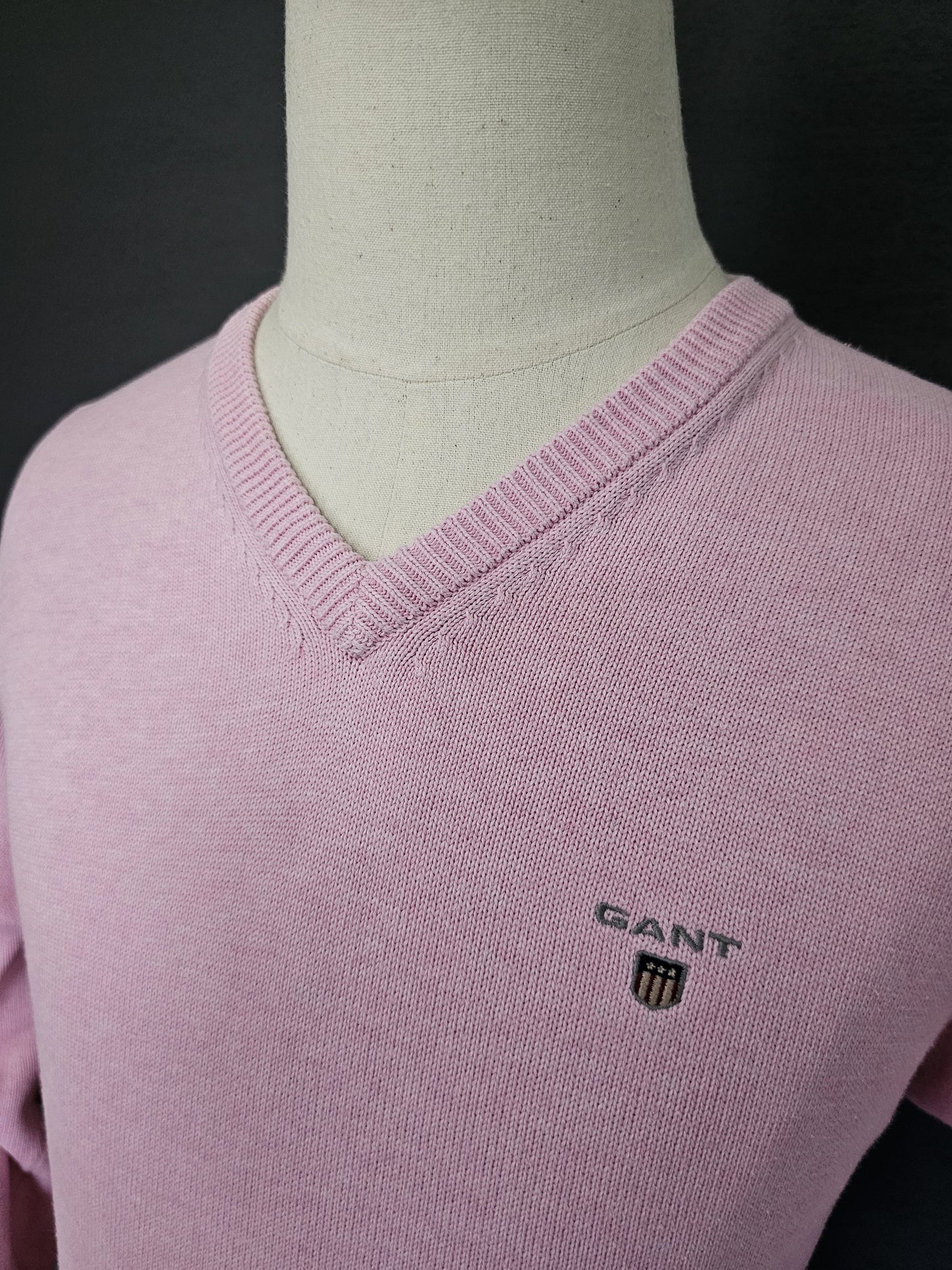 GANT Classic Cotton V-Neck Knitted Sweater