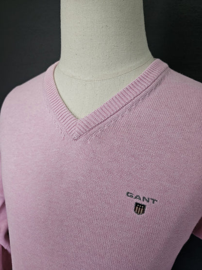 GANT Classic Cotton V-Neck Knitted Sweater