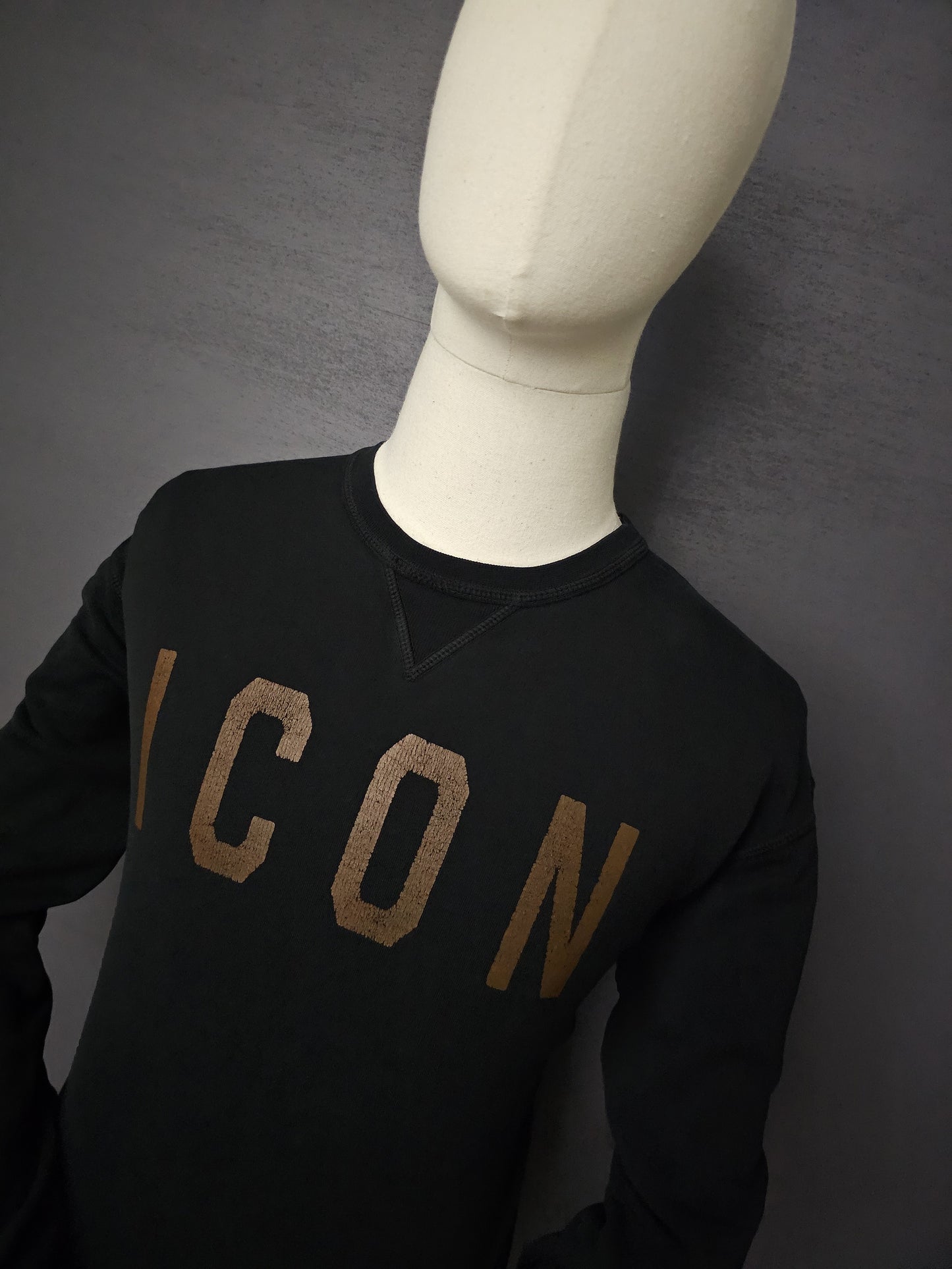 DSQUARED2 Copper-Tone ICON Logo Sweatshirt