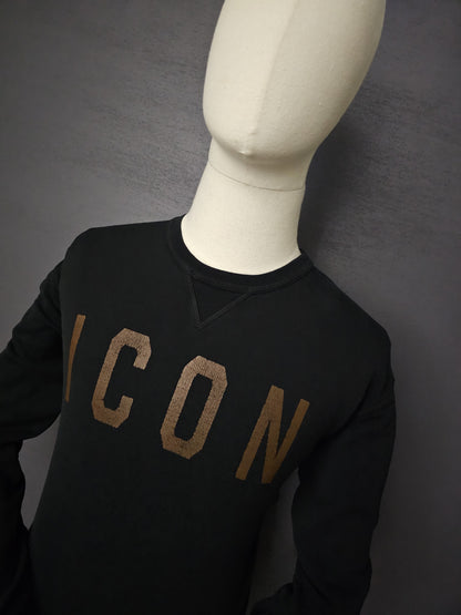 DSQUARED2 Copper-Tone ICON Logo Sweatshirt