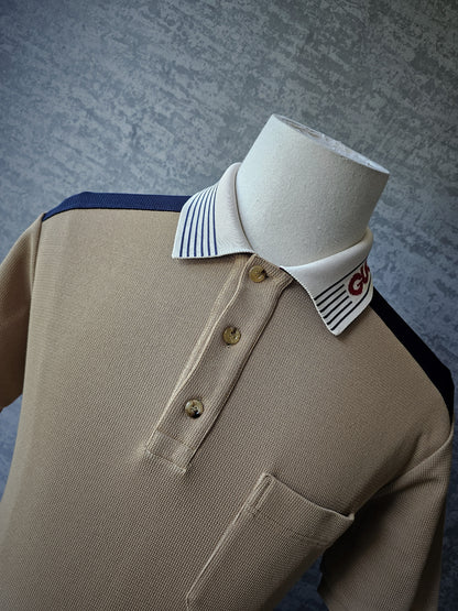 GUCCI Cotton Jersey Logo Collar Polo Shirt