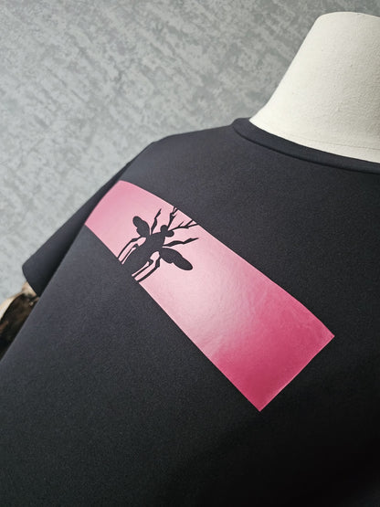 DIOR Pink Bee Print T-Shirt