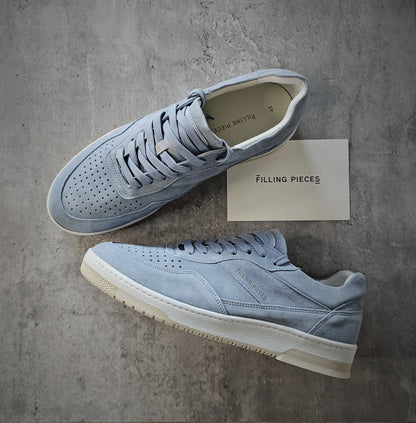 FILLING PIECES Ace Sky Blue Suede Sneakers