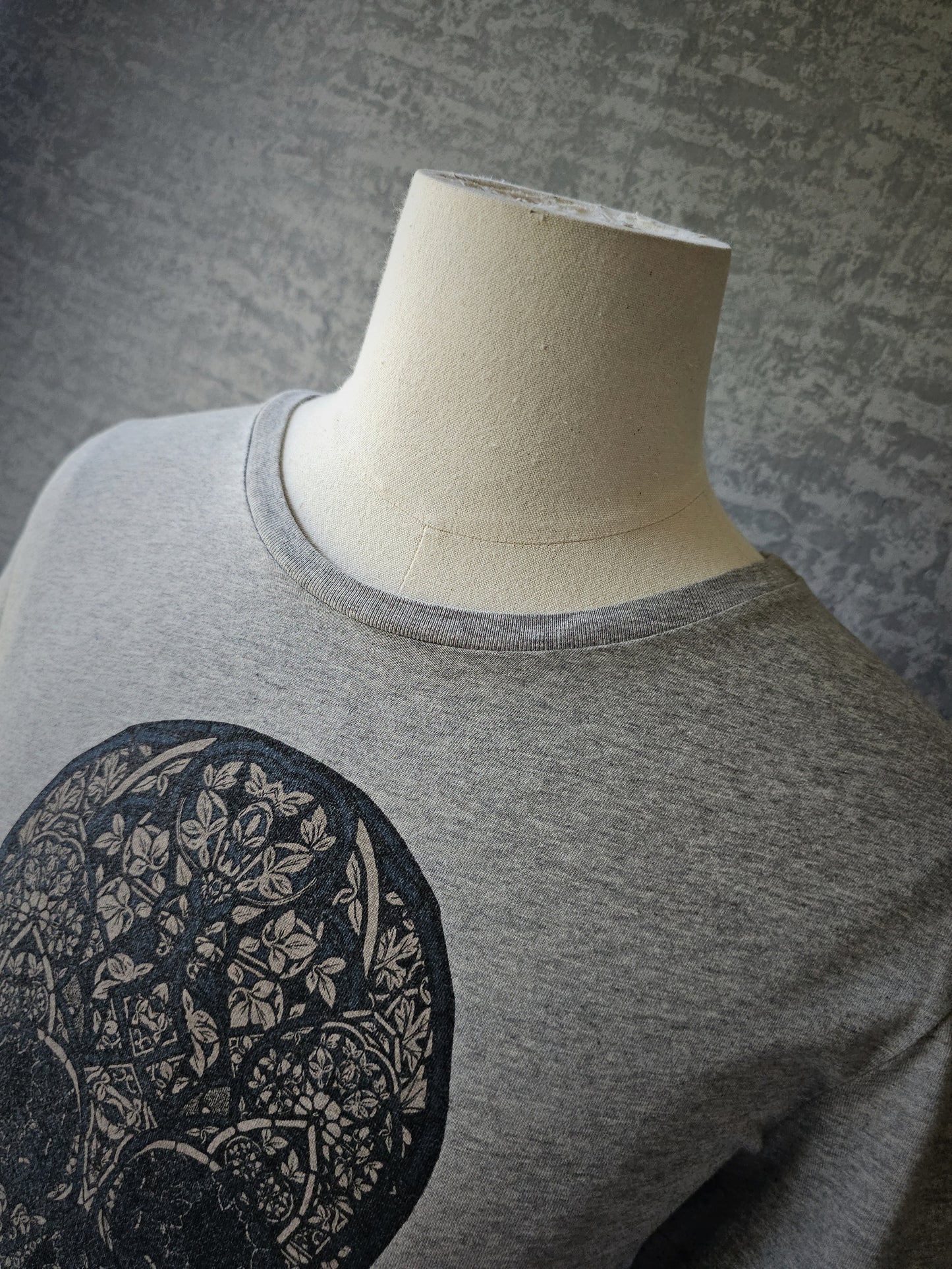 ALEXANDER MCQUEEN Cotton Skull Print Grey T-Shirt