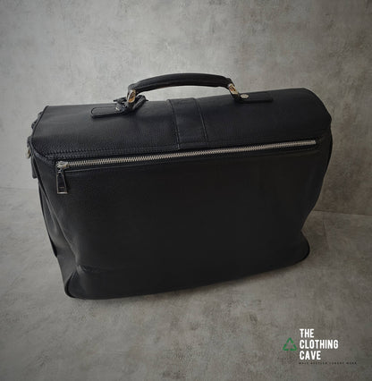 GIANNI VERSACE Smooth Leather Briefcase/ Shoulder Bag