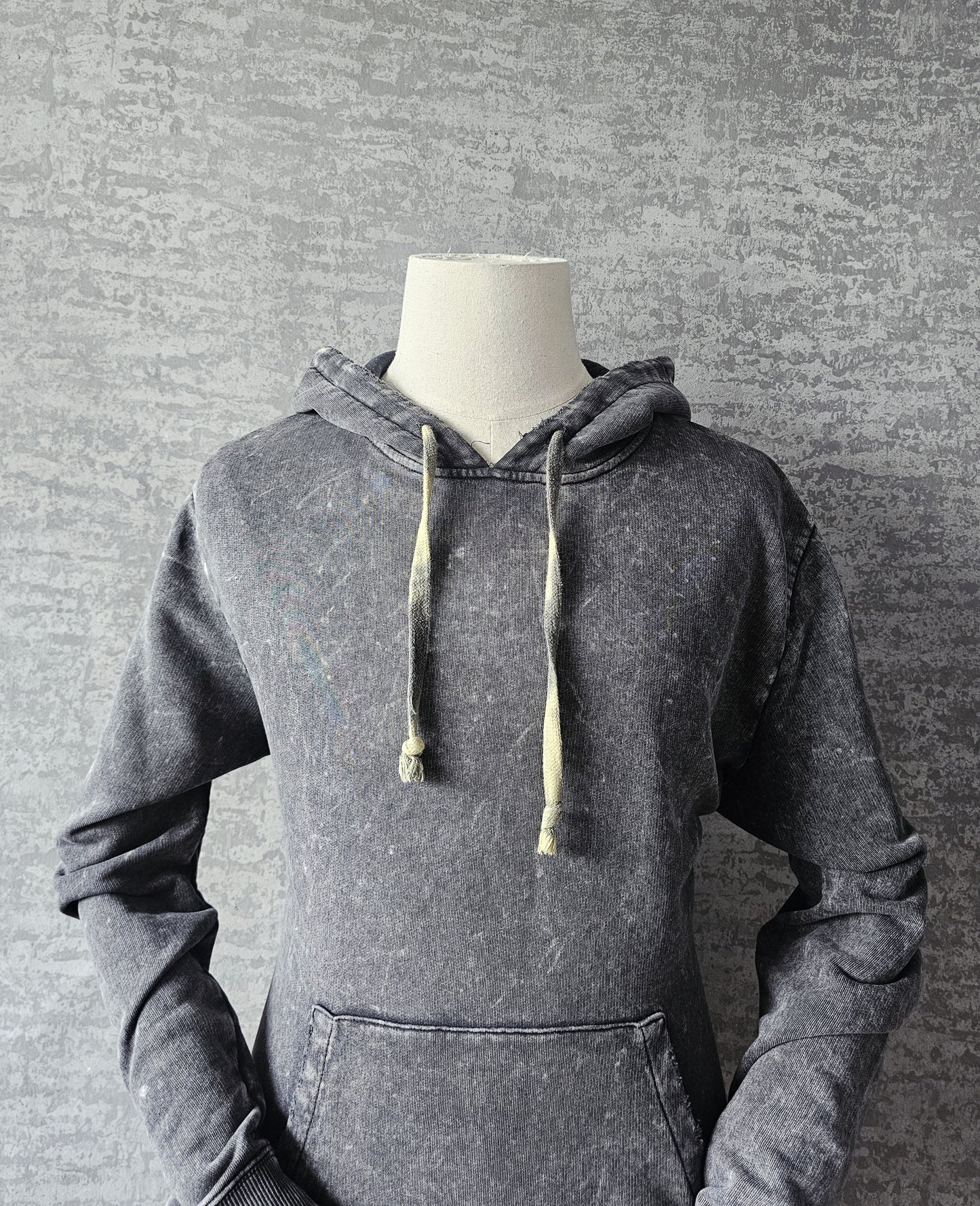 SAINT LAURENT Distressed Washed Cotton Hoodie