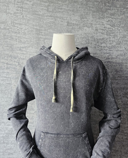 SAINT LAURENT Distressed Washed Cotton Hoodie