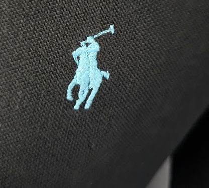 RALPH LAUREN Long Sleeve Black Polo Shirt