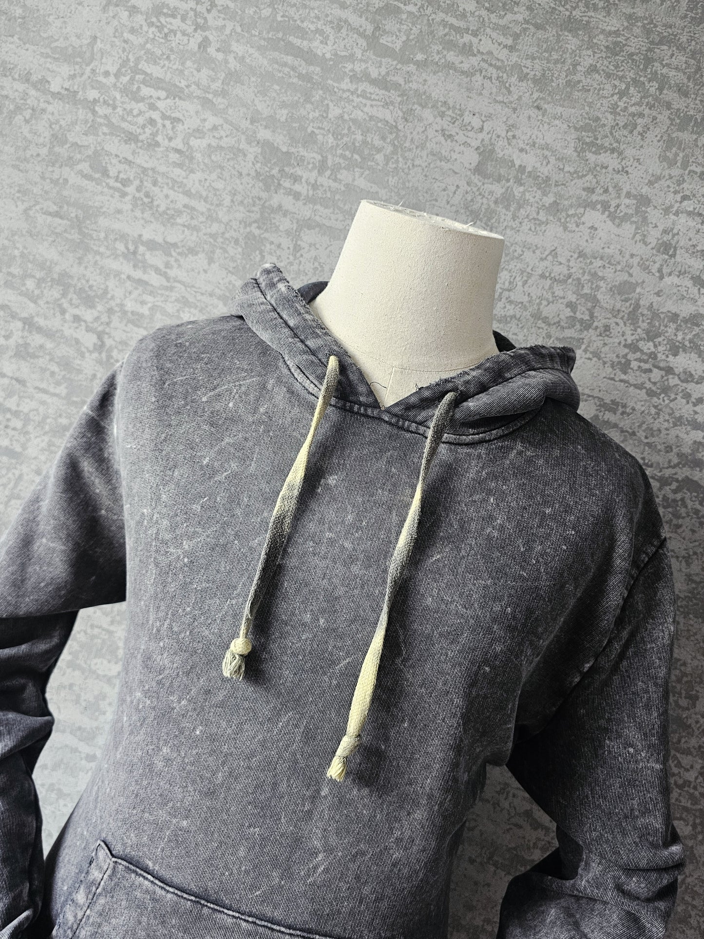 SAINT LAURENT Distressed Washed Cotton Hoodie