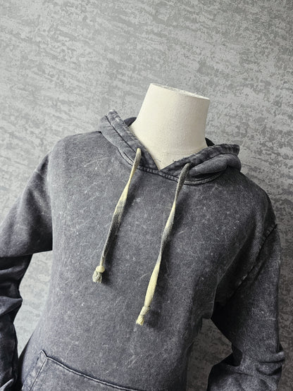 SAINT LAURENT Distressed Washed Cotton Hoodie