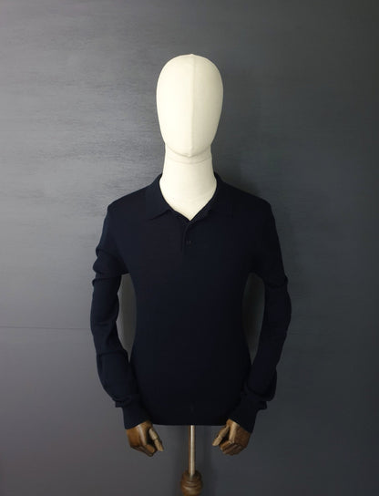 REISS Trafford Long Sleeve Wool Polo
