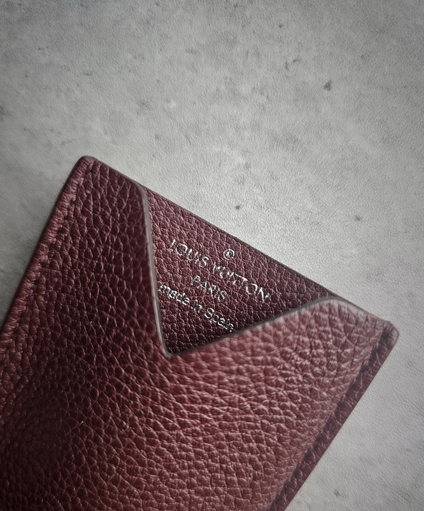 LOUIS VUITTON Single Leather Card Holder