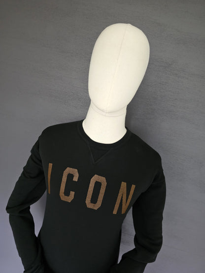 DSQUARED2 Copper-Tone ICON Logo Sweatshirt