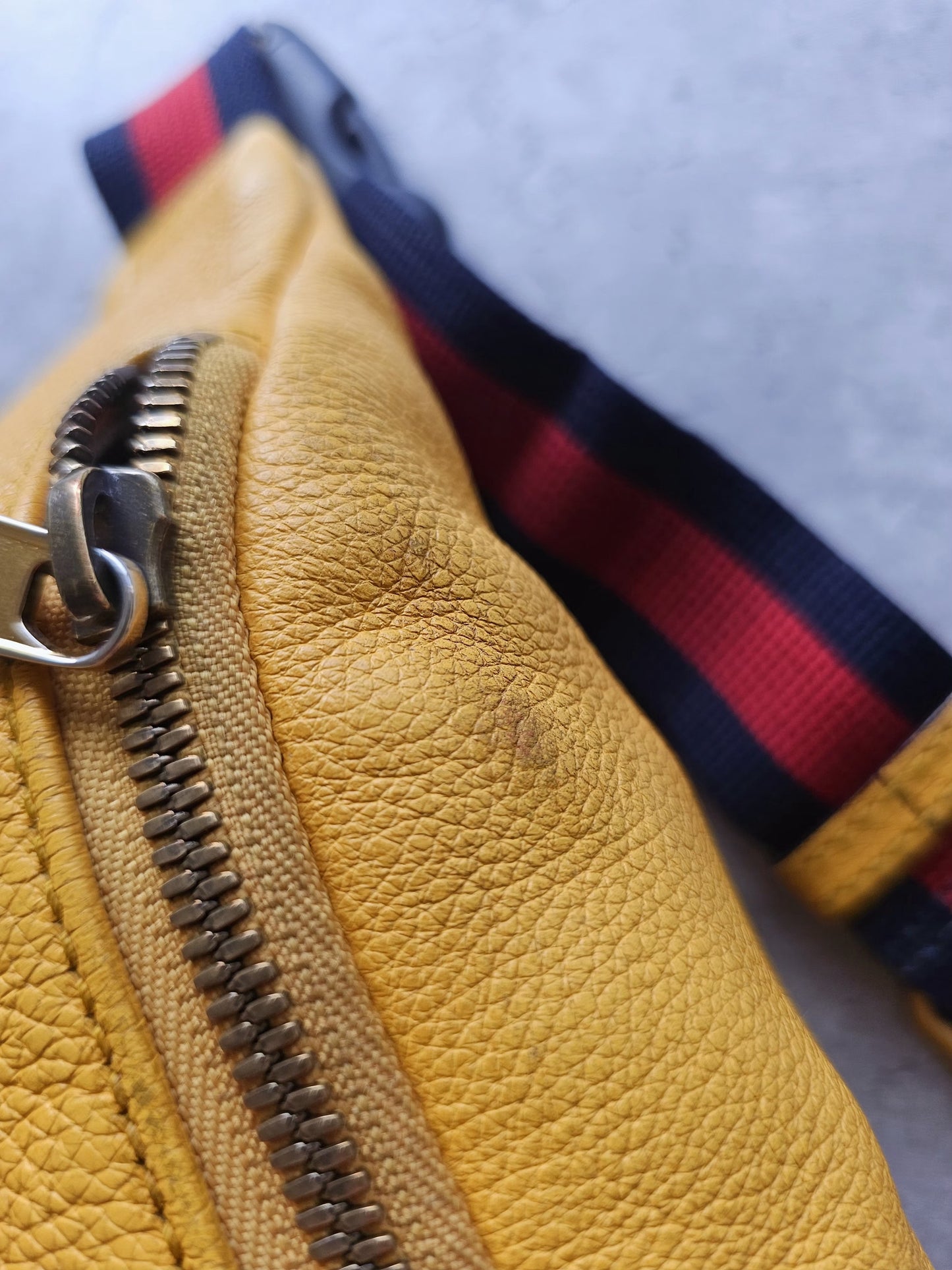 GUCCI Coco Capitan Vintage Leather Belt Bag 2017