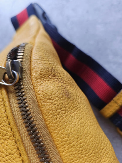 GUCCI Coco Capitan Vintage Leather Belt Bag 2017