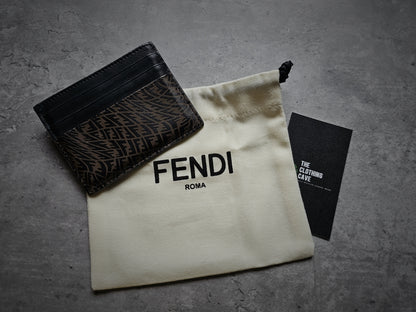 FENDI FF Monogram Vertigo Card Holder
