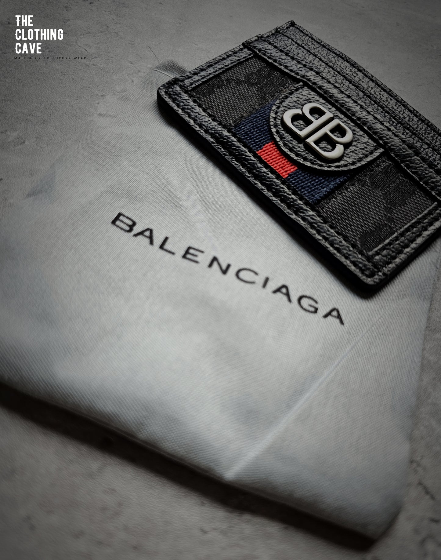 BALENCIAGA x GUCCI Hacker Canvas Card Holder