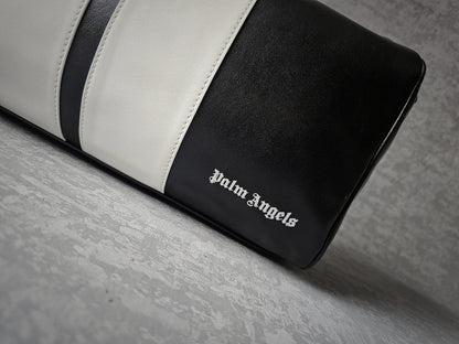 PALM ANGELS 2022 Black/White Track Travel Holdall