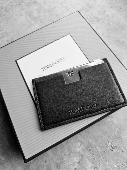 TOM FORD TF Single Leather Card Holder & Mirror