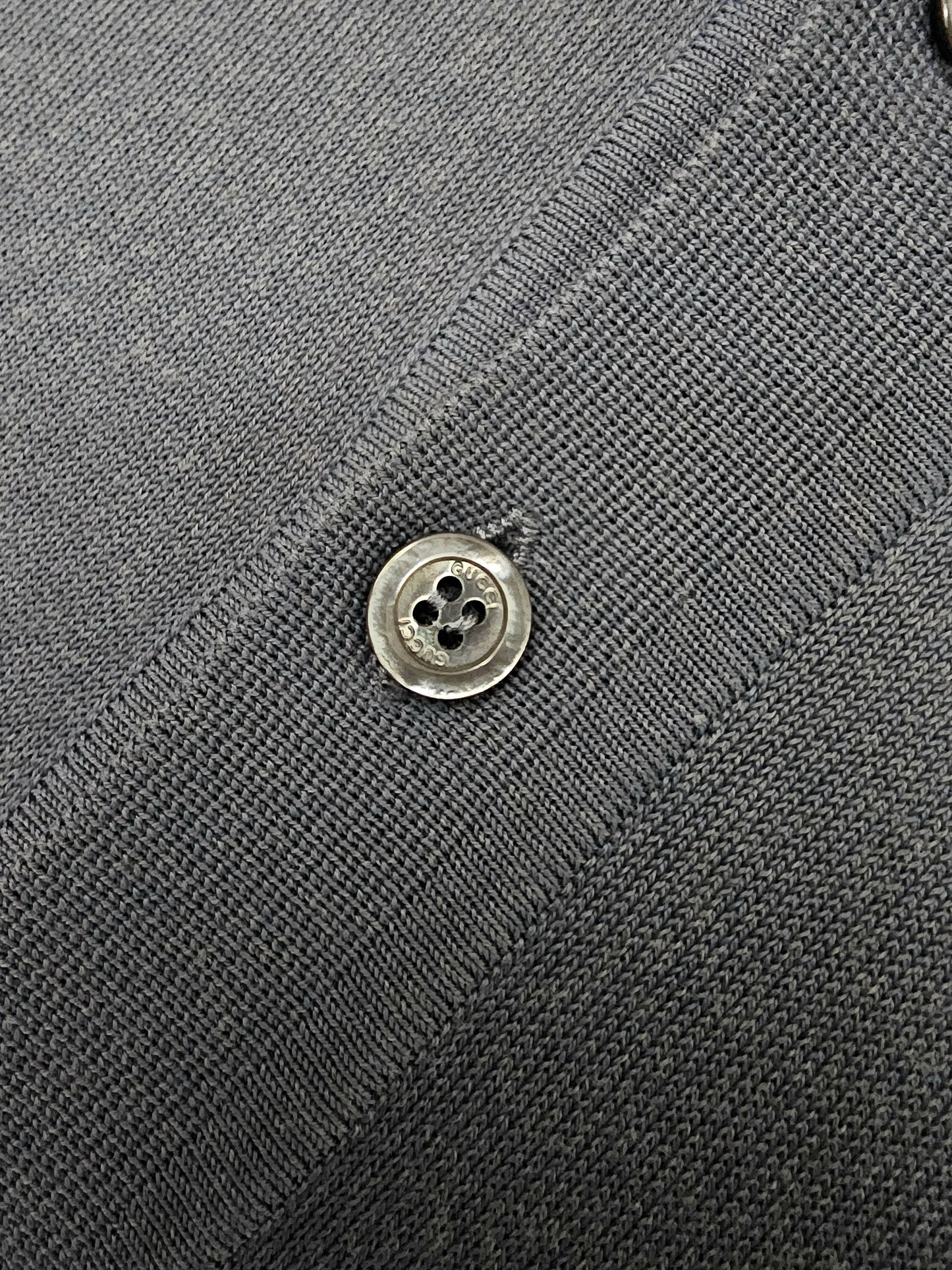 GUCCI Striped Fine Knit Polo