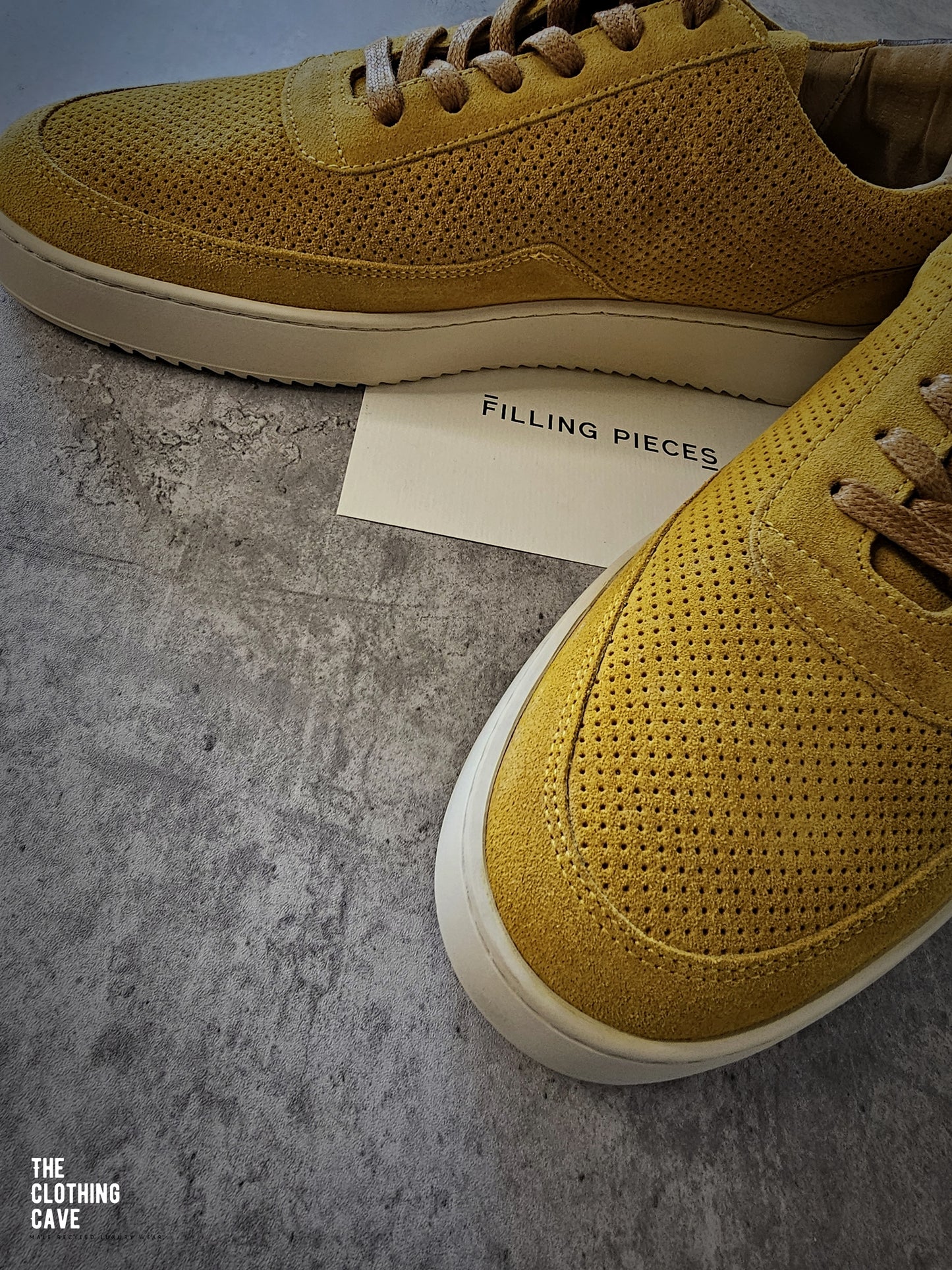 FILLING PIECES Mondo Perforated Suede Sneakers