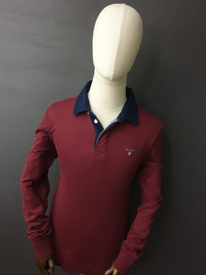 GANT Burgundy Heavy Rugger Rugby Polo Shirt