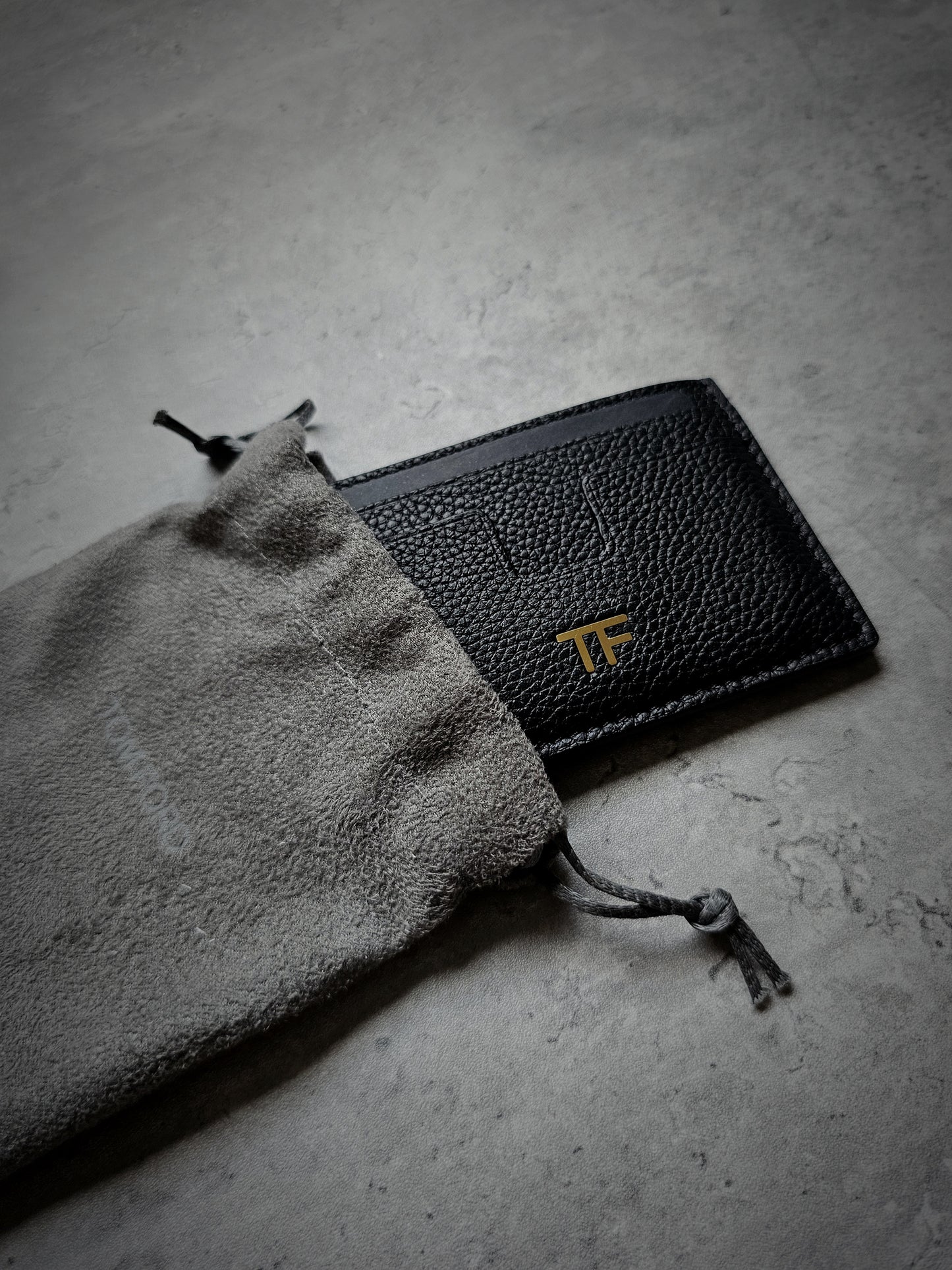 TOM FORD Grained TF Leather Card Holder