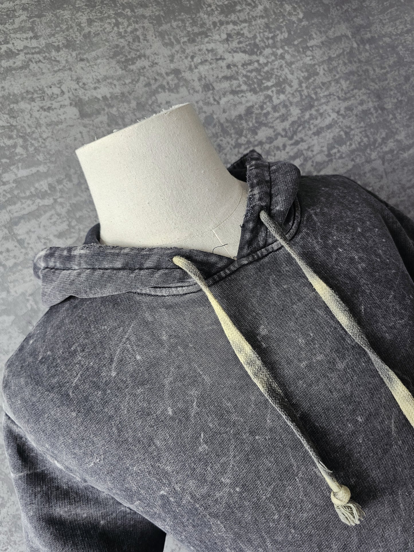 SAINT LAURENT Distressed Washed Cotton Hoodie
