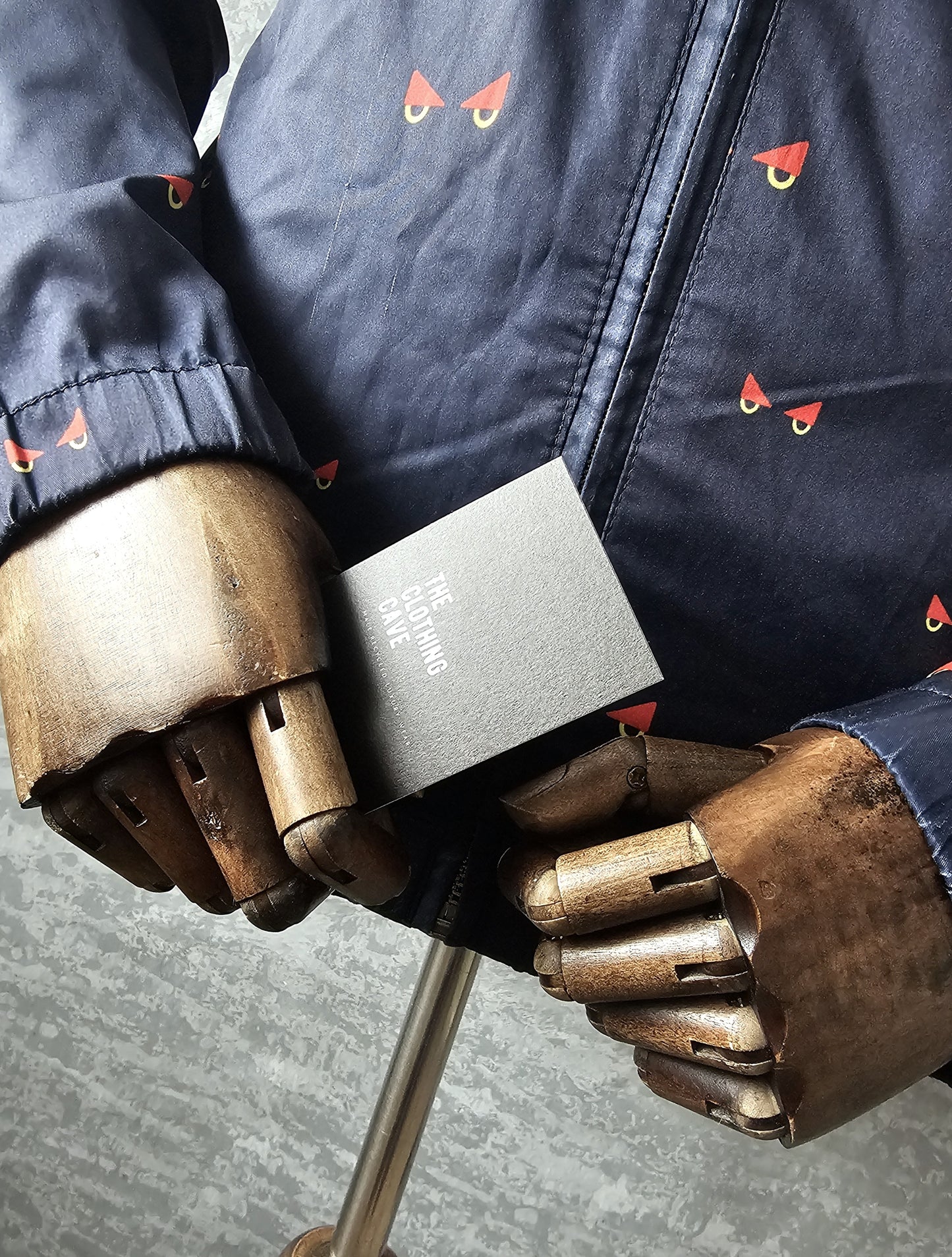 FENDI Retro Monster Eye Monogram Windproof Shell Jacket