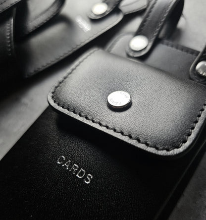 FENDI Vitello Glacier Utility Pouched Leather Belt
