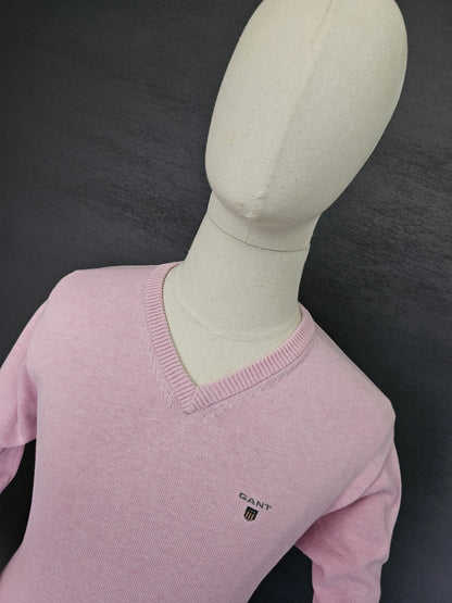 GANT Classic Cotton V-Neck Knitted Sweater