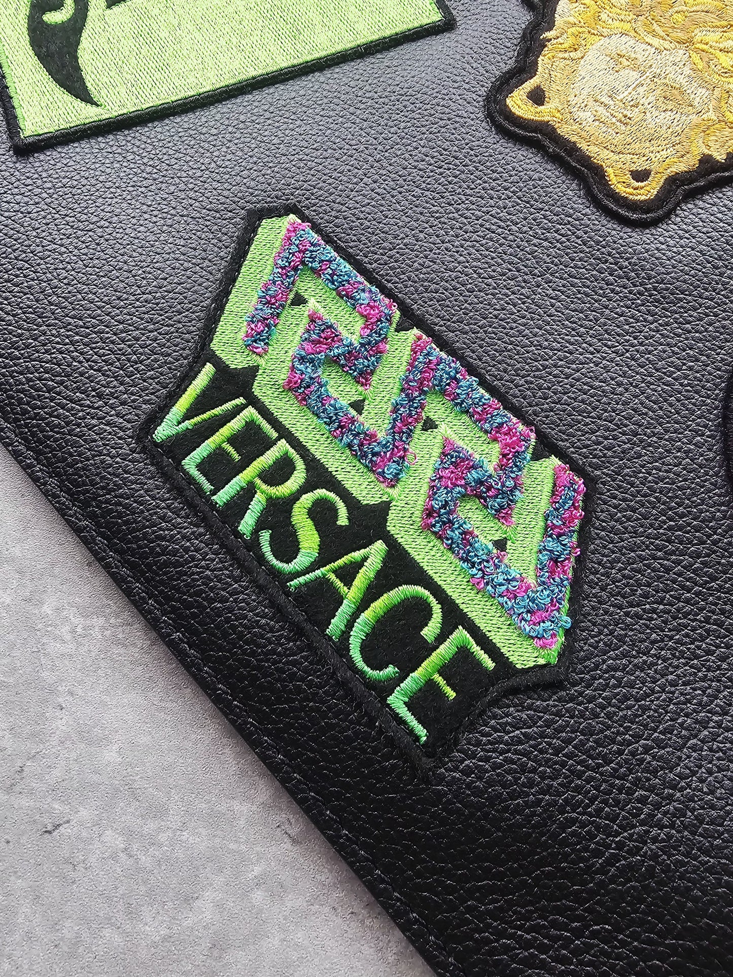 VERSACE Medusa Patch Embellished Zipped Documents Pouch