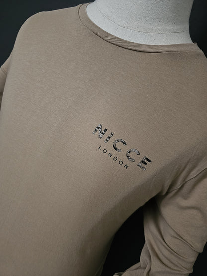NICCE London Long Sleeve Camo embroidery T-Shirt