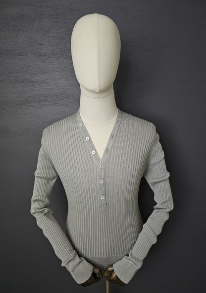 TOM FORD Silk Blend Henley style Long-Sleeve Sweater