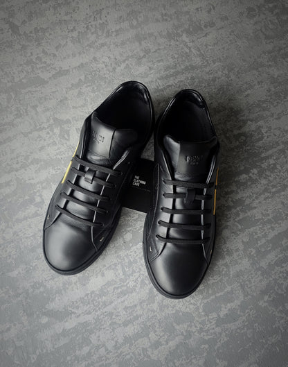 FENDI Low-Top Leather Bug Eye Sneakers