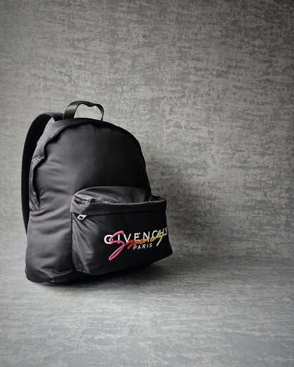 GIVENCHY Rainbow Signature Logo Urban Backpack