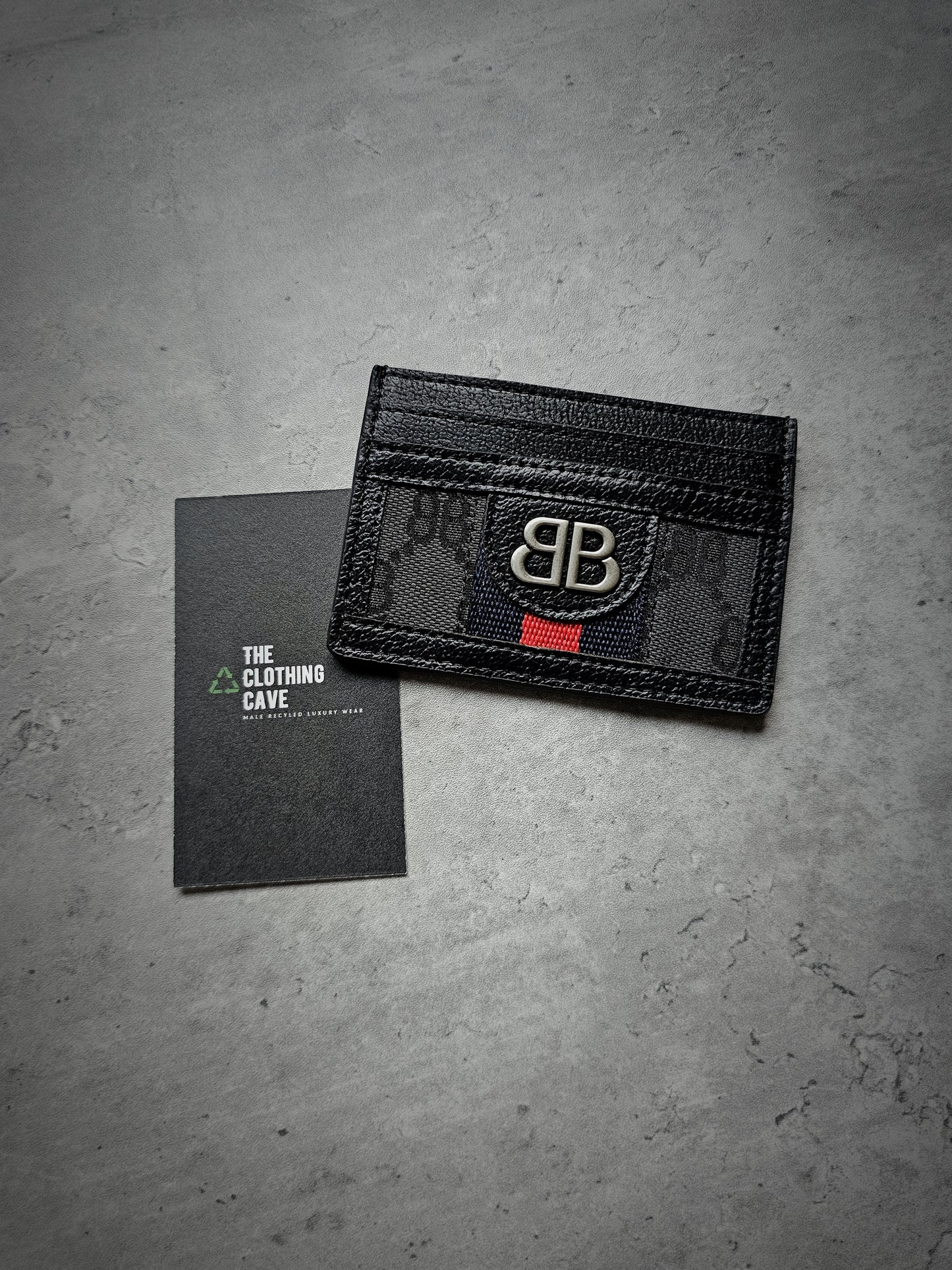BALENCIAGA x GUCCI Hacker Canvas Card Holder