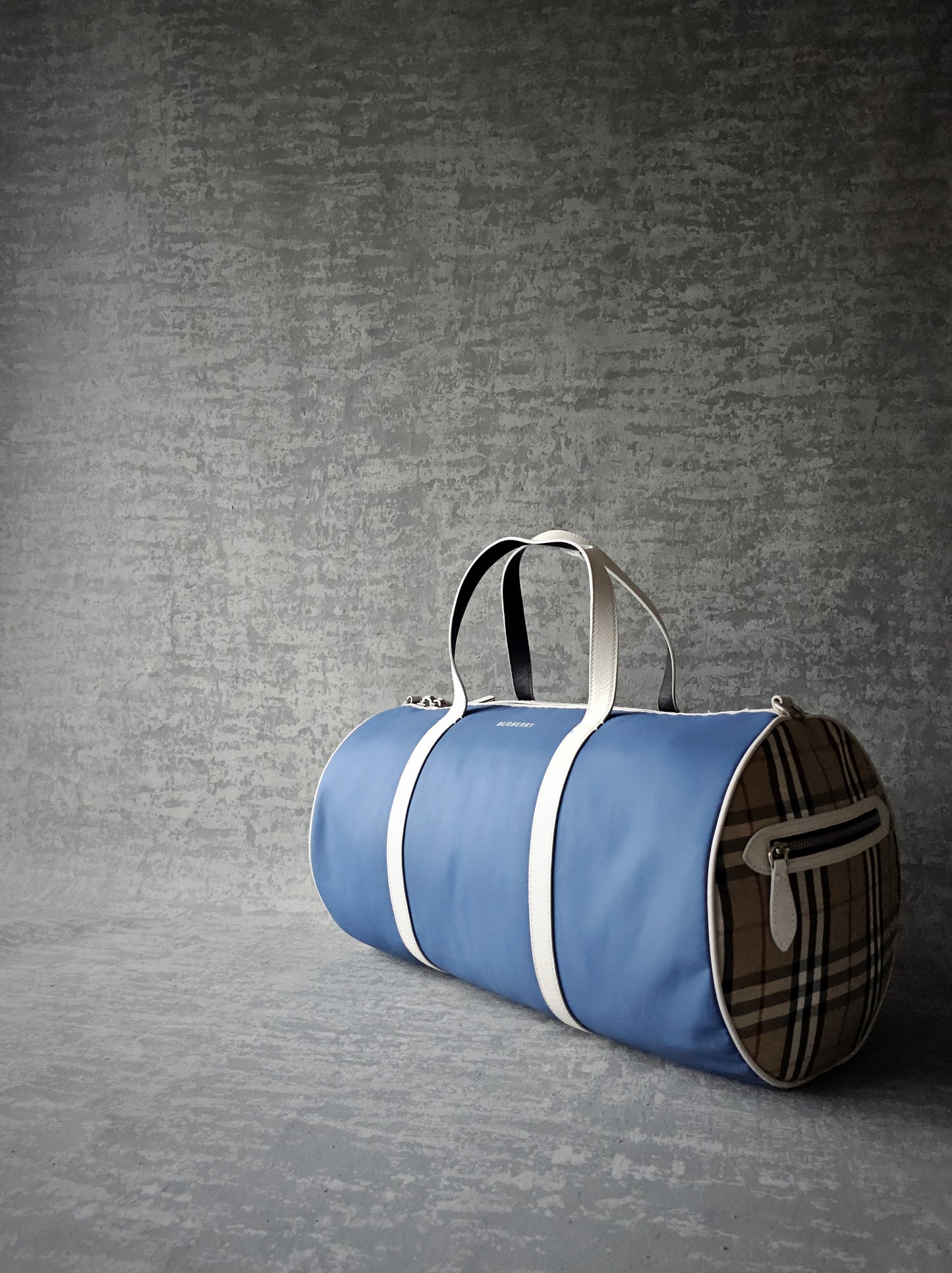 BURBERRY Nylon Kennedy Duffle Bag
