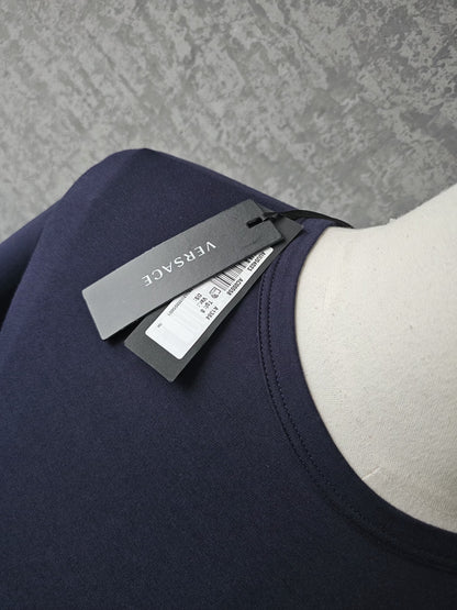 VERSACE Essentials Logo Navy T-Shirt