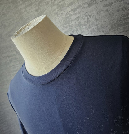 LOUIS VUITTON Gradient Cotton Monogram Navy T-Shirt