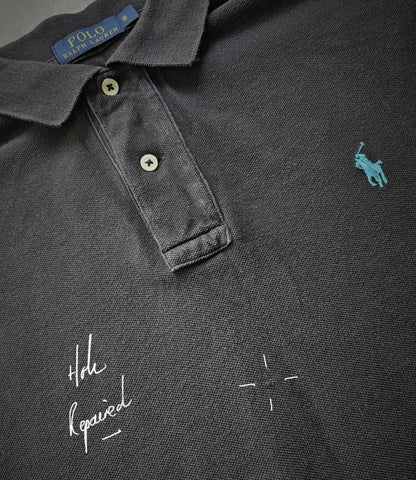 RALPH LAUREN Long Sleeve Black Polo Shirt