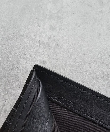 BURBERRY Graffiti Print International Leather Bifold Wallet