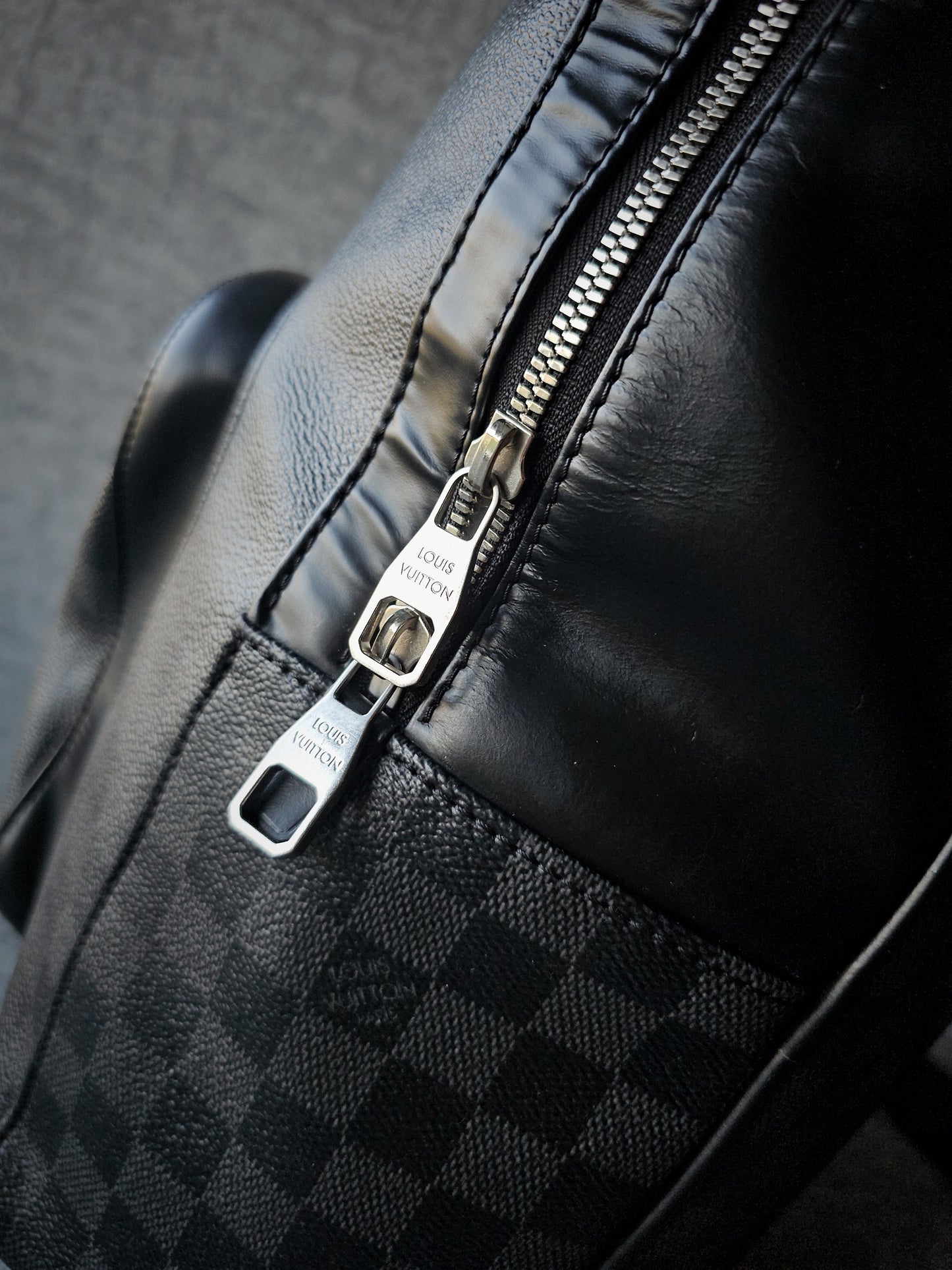 LOUIS VUITTON Josh Damier Graphite Backpack