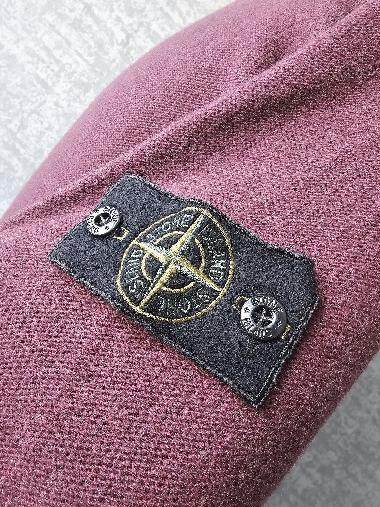 STONE ISLAND Logo Patch Knitted Wool Sweater